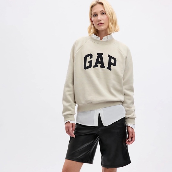 GAP Tops - GAP Moonstone Beige Vintage Soft Raglan Sweatshirt